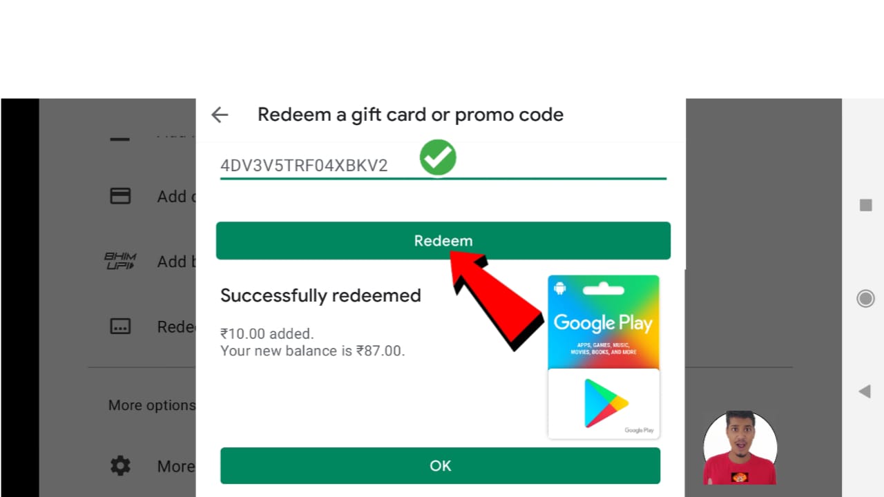 Free Google Play Gift Card रिडीम code 2023 - free ₹100